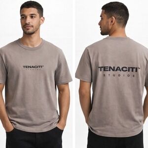 Tenaciti Studios T-Shirt, Graphic Tee, Logo Top, Casual Wear,‎ Minimalist Style
